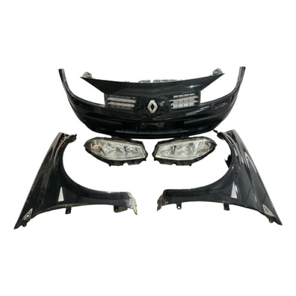 Kit Frente Renault Megane 2008 Parachoque Farol Paralama 