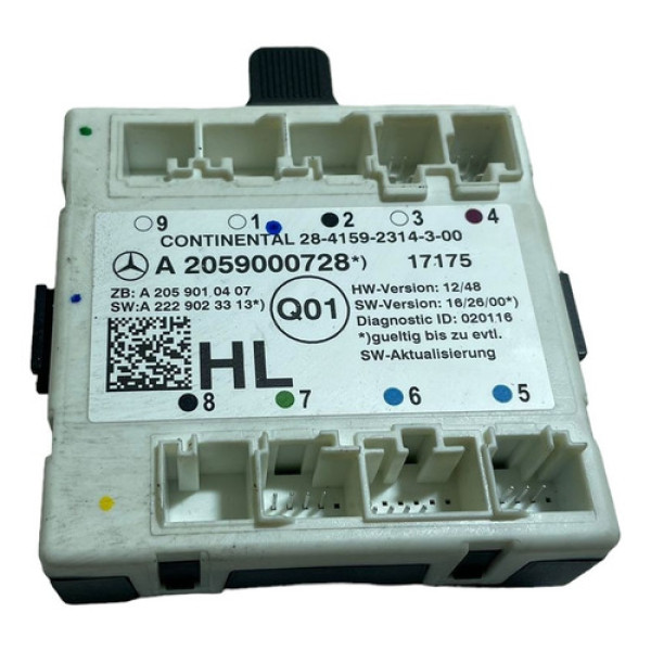 Módulo Porta Traseira Esquerda Mercedes C180 2017 -10238