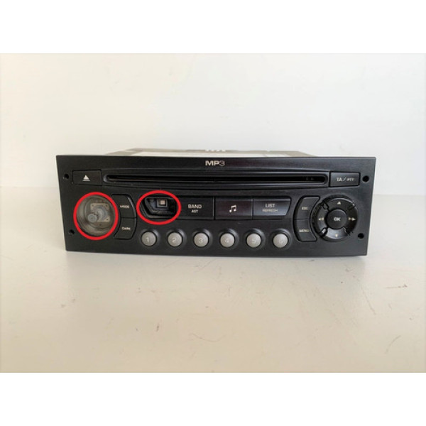 Radio Cd Player C4 Vtr 2008 Falta 2 Botoes 3237