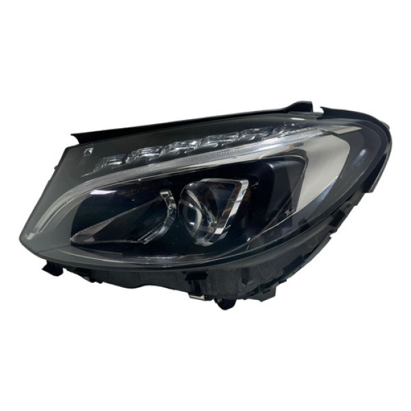 Farol Esquerdo Mercedes C180 C200 2015 A 2019 Completo Liso
