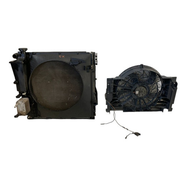 Kit Conjunto Radiador Bmw X5 2002 3.0 V6 Original Usado
